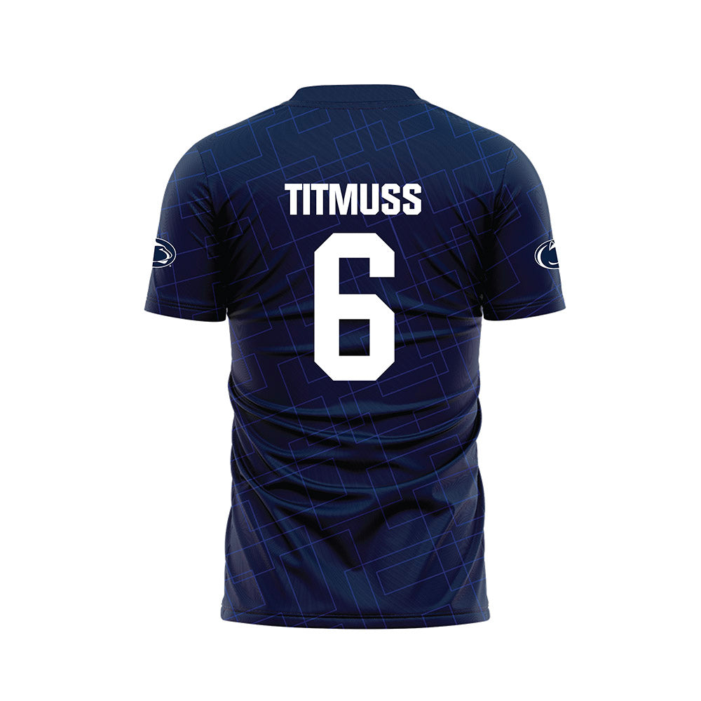 Penn State - NCAA Women's Soccer : Kealey Titmuss - Navy Soccer Jersey-1