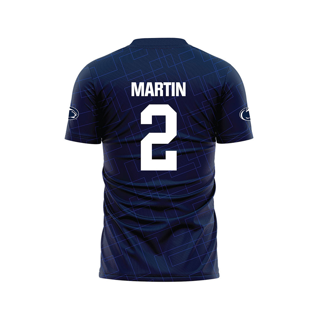 Penn State - NCAA Women's Soccer : Molly Martin - Navy Soccer Jersey-1