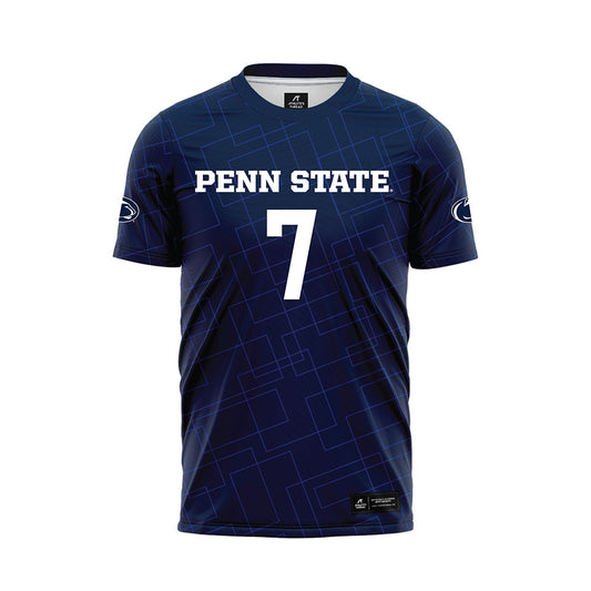 Penn State - NCAA Women's Soccer : Amelia White - Navy Soccer Jersey-0