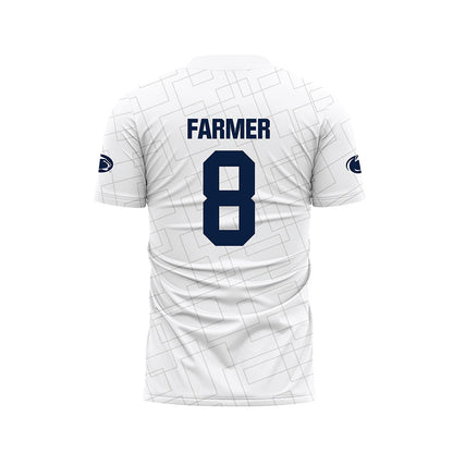 Penn State - NCAA Women's Soccer : Jolie Farmer - White Soccer Jersey-1