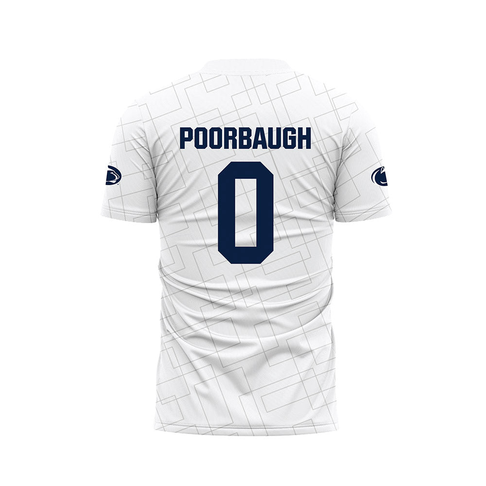 Penn State - NCAA Women's Soccer : Amanda Poorbaugh - White Soccer Jersey-1