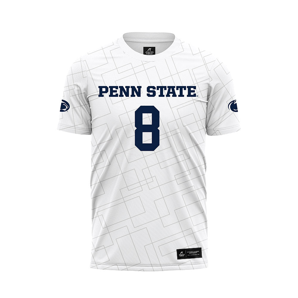 Penn State - NCAA Women's Soccer : Jolie Farmer - White Soccer Jersey-0
