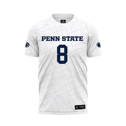 Penn State - NCAA Women's Soccer : Jolie Farmer - White Soccer Jersey-0