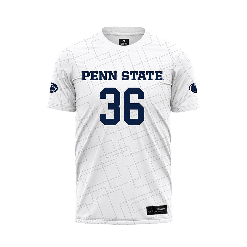 Penn State - NCAA Women's Soccer : Lilly Burger - White Soccer Jersey-0