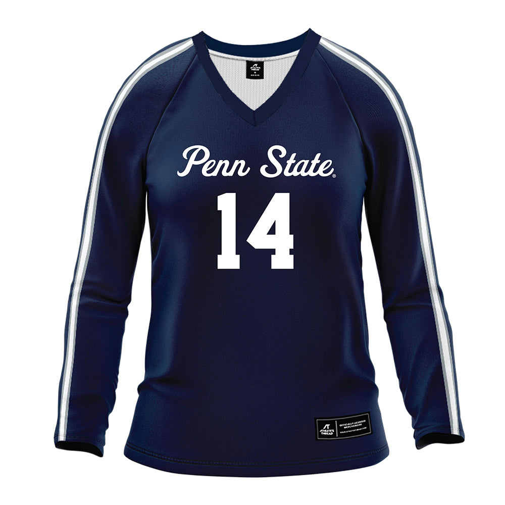 Penn State - NCAA Women's Volleyball : Caroline Jurevicius - Navy Volleyball Jersey-0