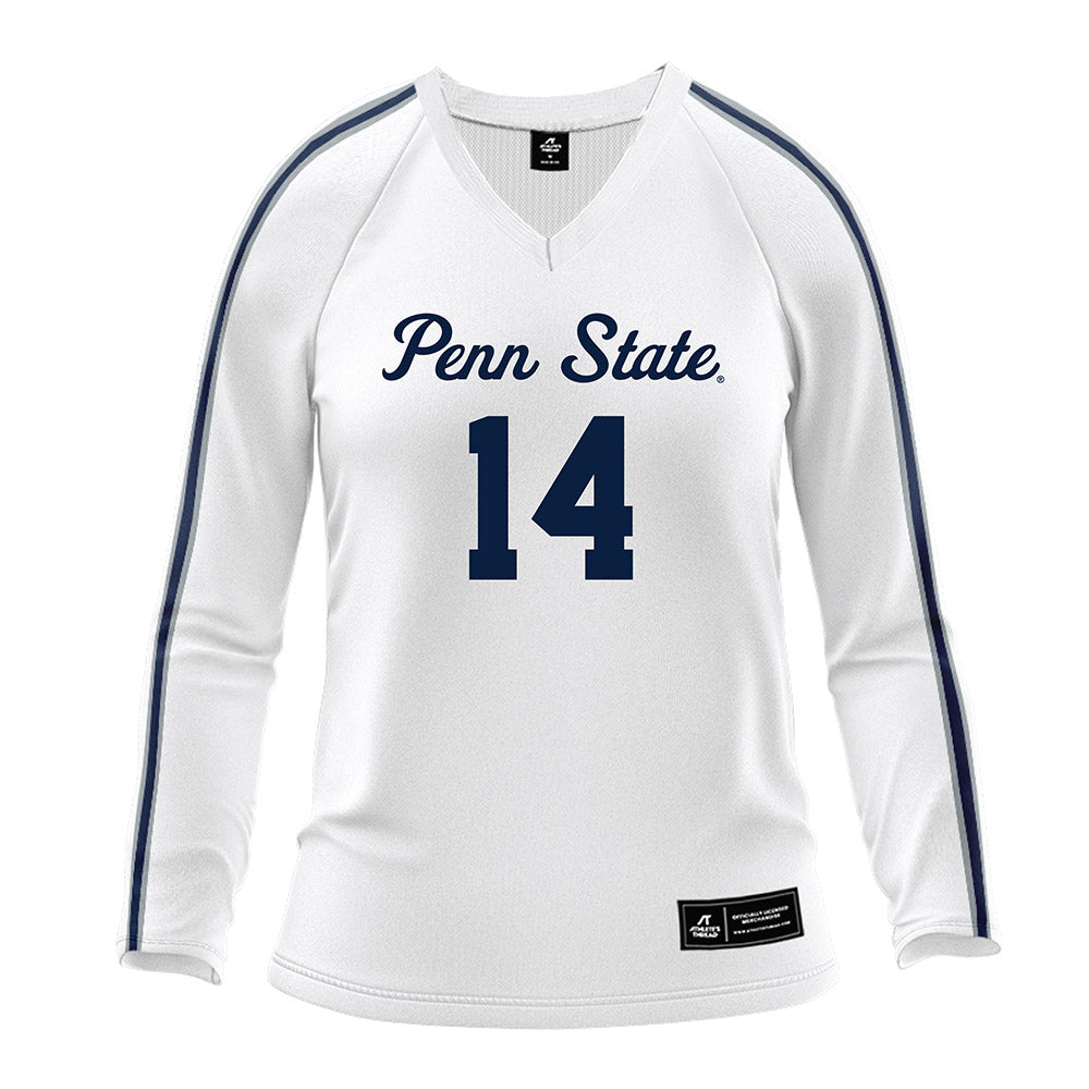 Penn State - NCAA Women's Volleyball : Caroline Jurevicius - White Volleyball Jersey-0