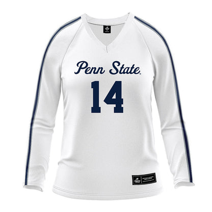 Penn State - NCAA Women's Volleyball : Caroline Jurevicius - White Volleyball Jersey-0