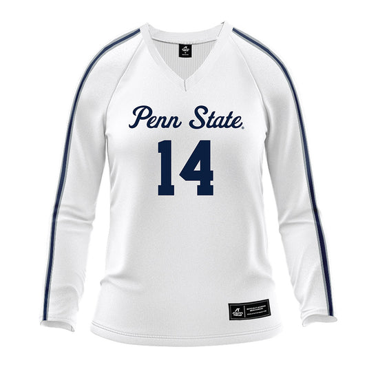 Penn State - NCAA Women's Volleyball : Caroline Jurevicius - White Volleyball Jersey-0