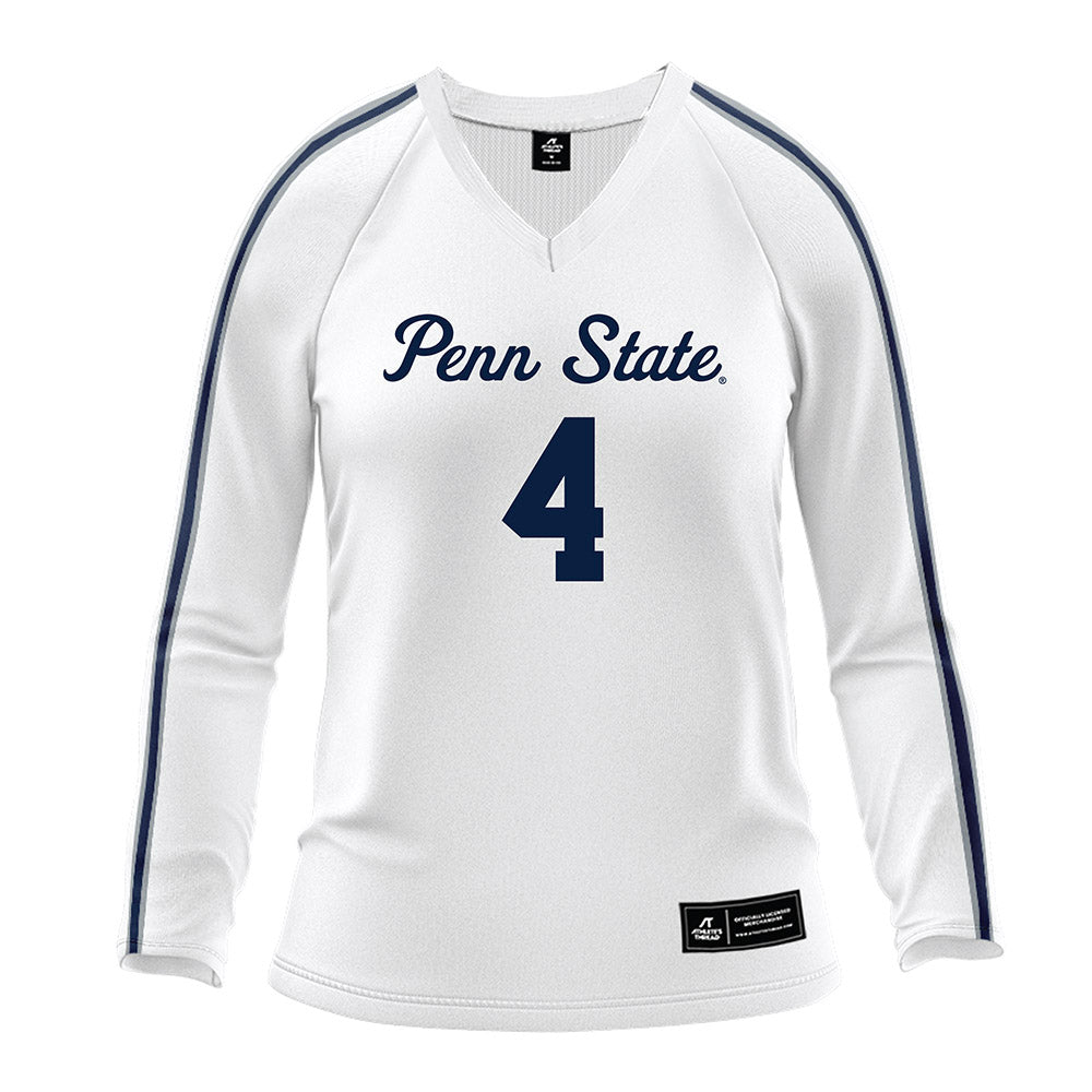 Penn State - NCAA Women's Volleyball : Karis Willow - White Volleyball Jersey-0