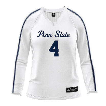 Penn State - NCAA Women's Volleyball : Karis Willow - White Volleyball Jersey-0
