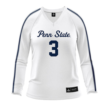 Penn State - NCAA Women's Volleyball : Gillian Grimes - White Volleyball Jersey-0