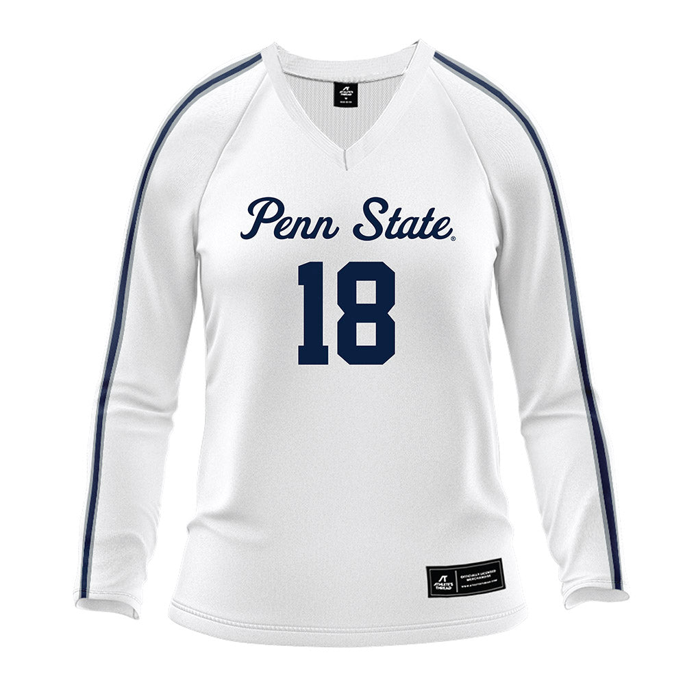 Penn State - NCAA Women's Volleyball : Kennedy Martin - White Volleyball Jersey-0