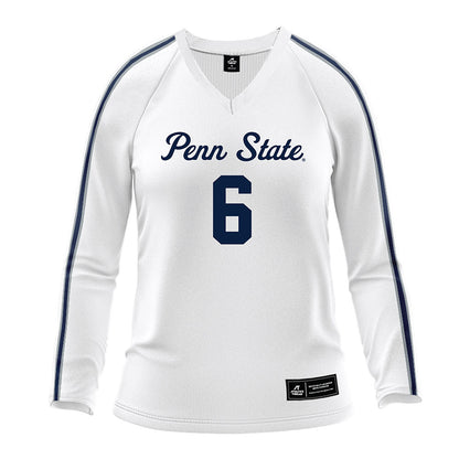 Penn State - NCAA Women's Volleyball : Kate Lally - White Volleyball Jersey-0