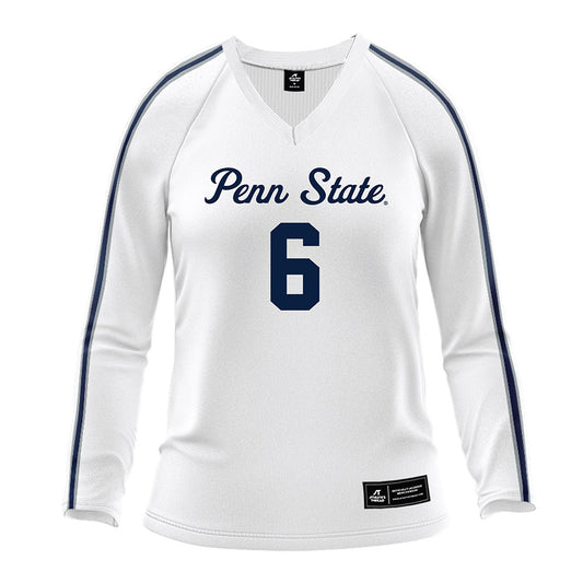 Penn State - NCAA Women's Volleyball : Kate Lally - White Volleyball Jersey-0