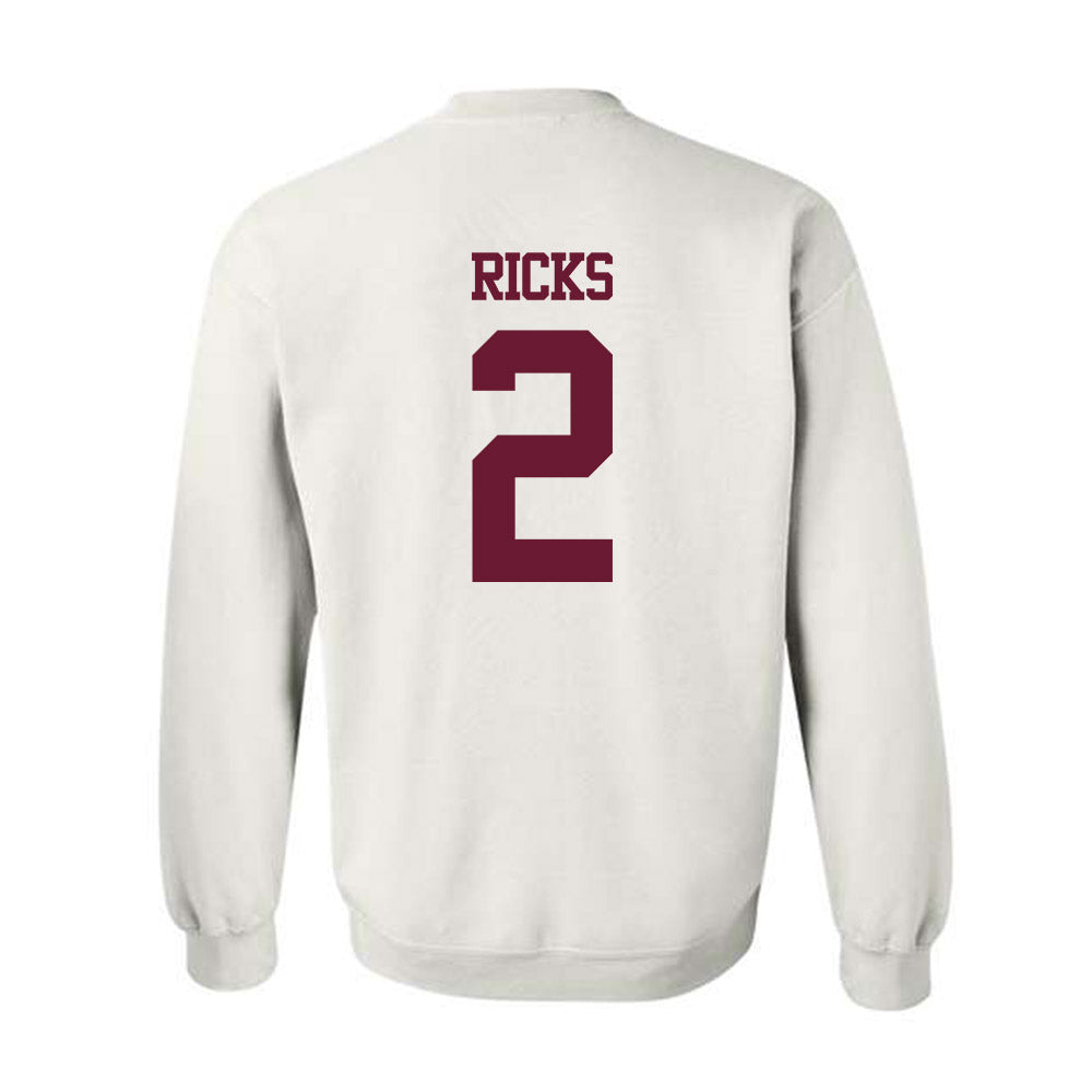 Texas A&M - NCAA Football : Dezz Ricks - Statement Shersey Crewneck Sweatshirt-1