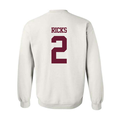 Texas A&M - NCAA Football : Dezz Ricks - Statement Shersey Crewneck Sweatshirt-1