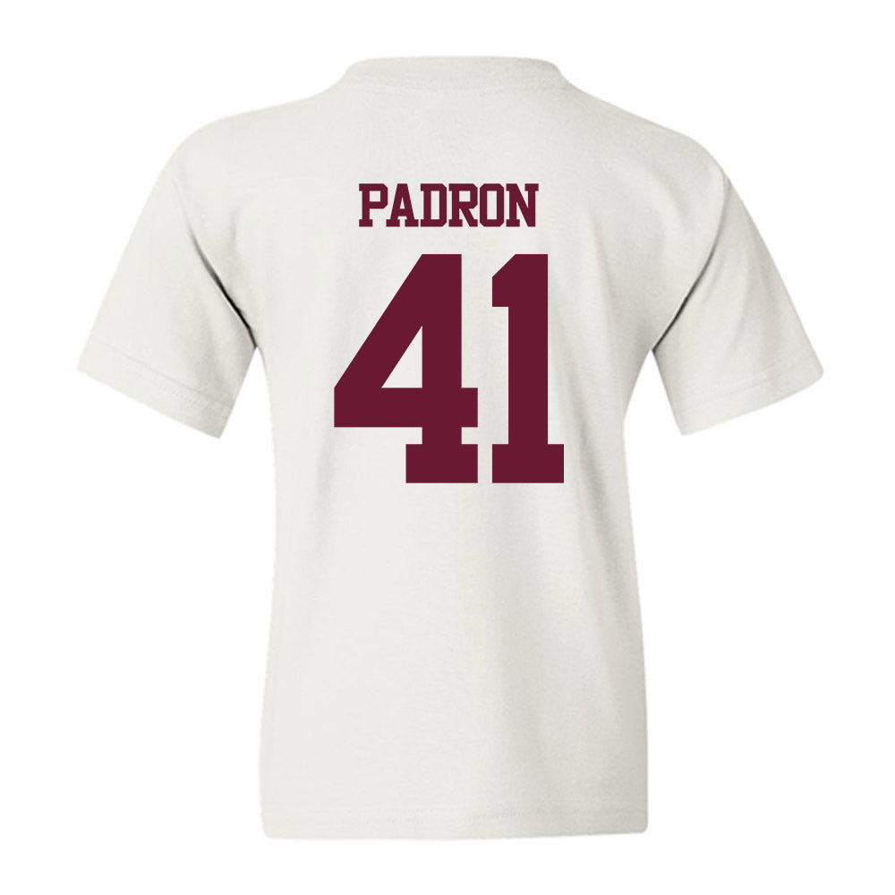 Texas A&M - NCAA Football : Liam Padron - Statement Shersey Youth T-Shirt-1