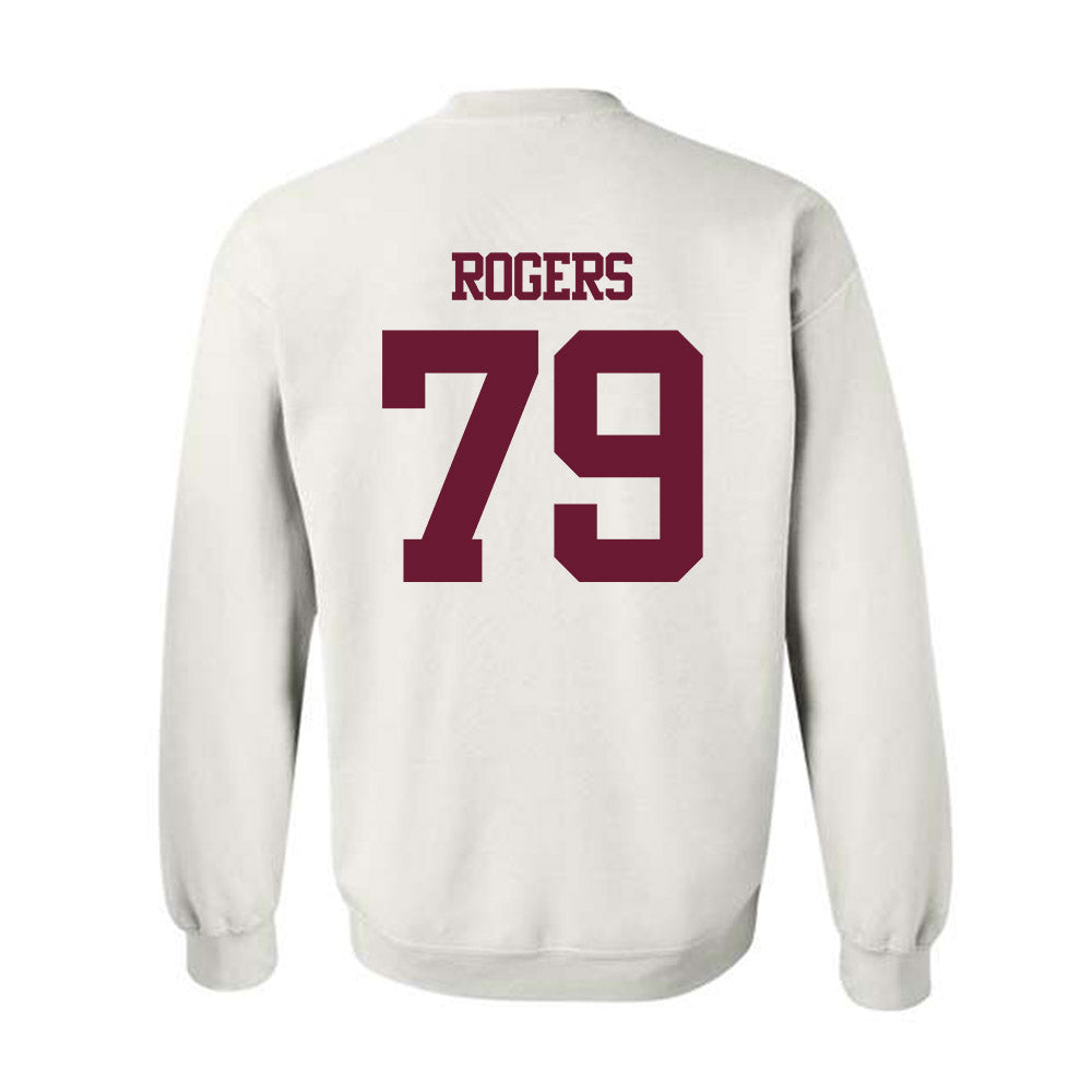 Texas A&M - NCAA Football : Lamont Rogers - Statement Shersey Crewneck Sweatshirt-1