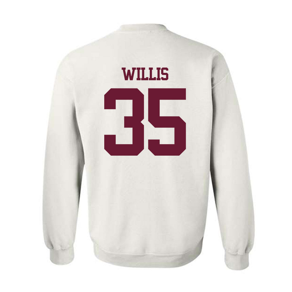 Texas A&M - NCAA Football : Isaiah Willis - Statement Shersey Crewneck Sweatshirt-1