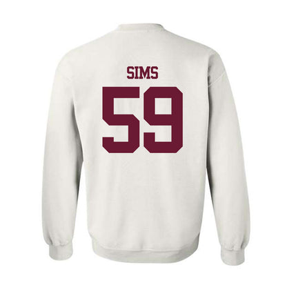 Texas A&M - NCAA Football : Chace Sims - Statement Shersey Crewneck Sweatshirt-1