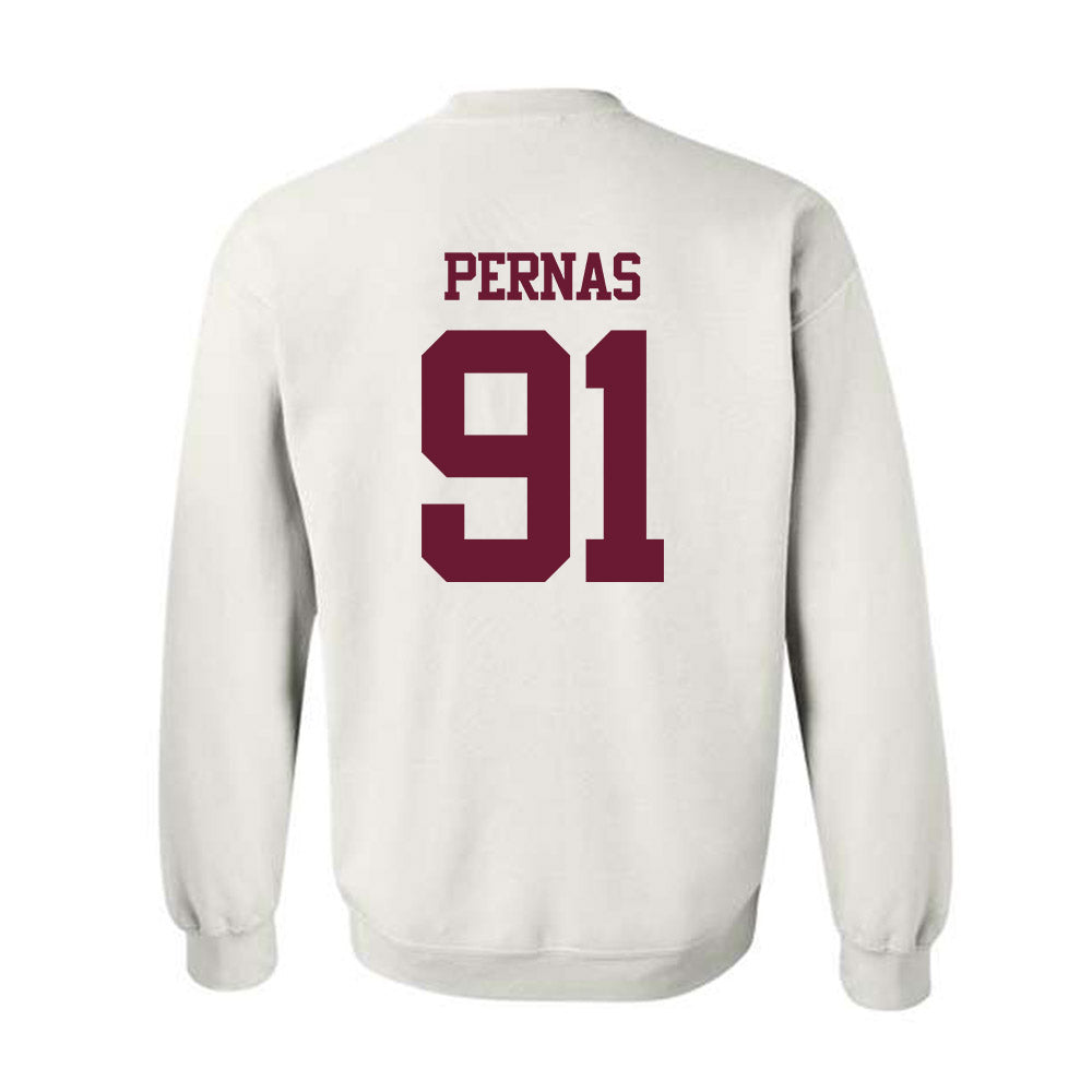 Texas A&M - NCAA Football : Lucas Pernas - Statement Shersey Crewneck Sweatshirt-1