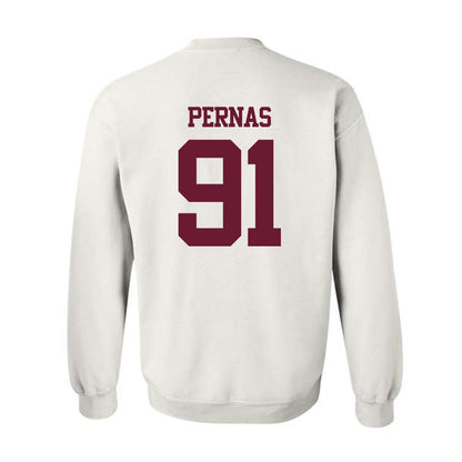 Texas A&M - NCAA Football : Lucas Pernas - Statement Shersey Crewneck Sweatshirt-1