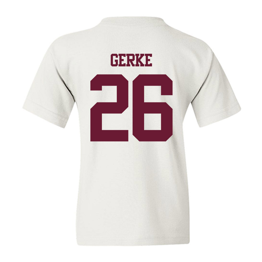 Texas A&M - NCAA Football : Layne Gerke - Statement Shersey Youth T-Shirt-1