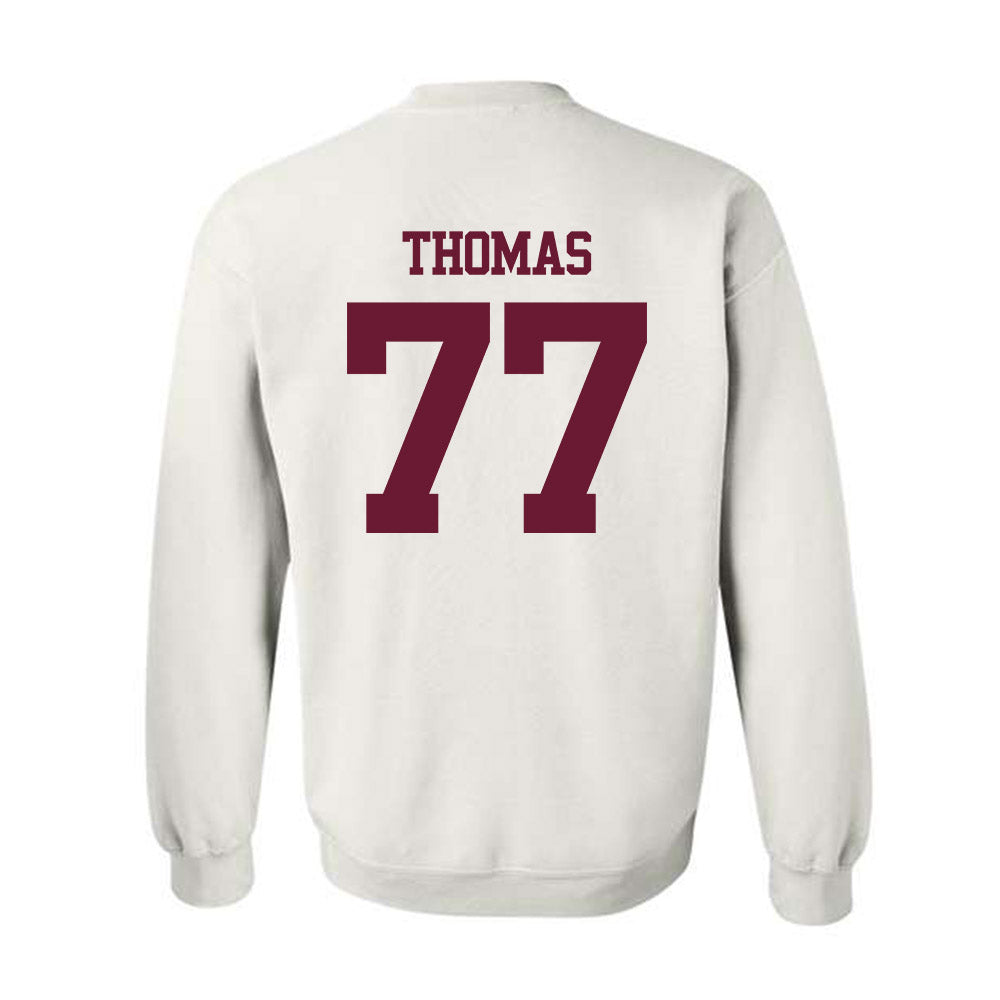 Texas A&M - NCAA Football : Tyler Thomas - Statement Shersey Crewneck Sweatshirt-1