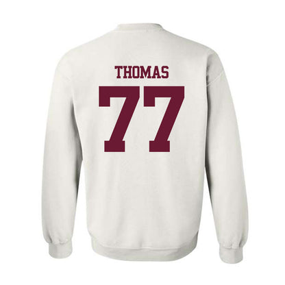 Texas A&M - NCAA Football : Tyler Thomas - Statement Shersey Crewneck Sweatshirt-1