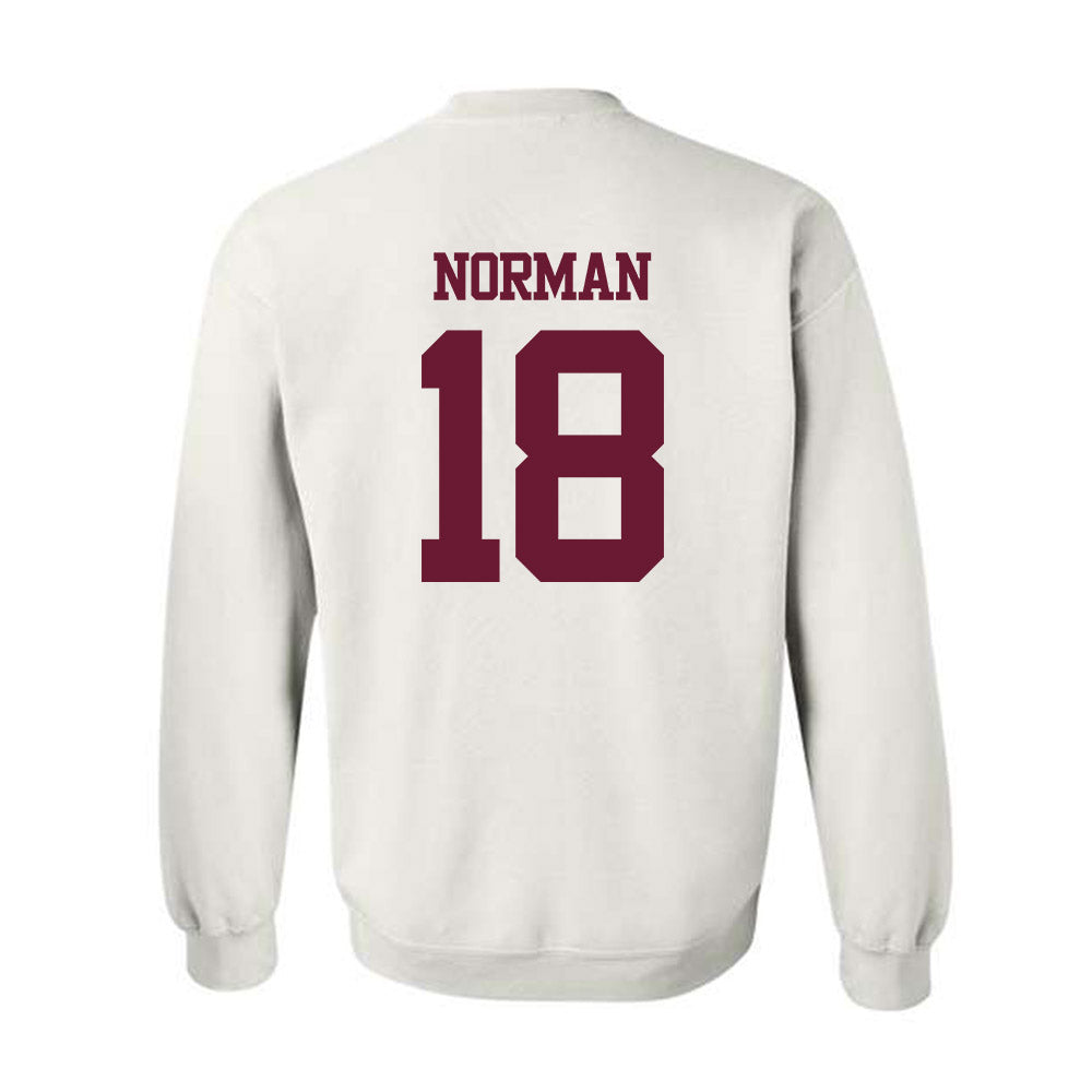 Texas A&M - NCAA Football : TK Norman - Statement Shersey Crewneck Sweatshirt-1
