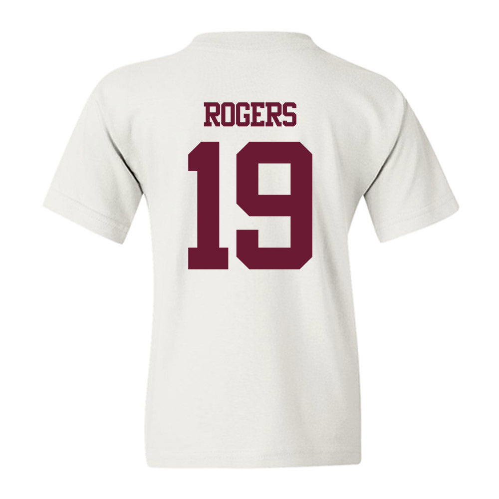 Texas A&M - NCAA Football : Bravion Rogers - Statement Shersey Youth T-Shirt-1