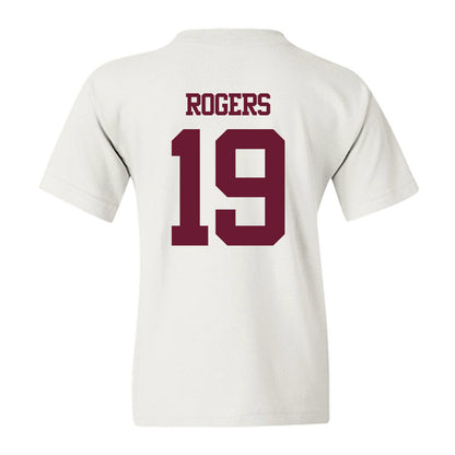 Texas A&M - NCAA Football : Bravion Rogers - Statement Shersey Youth T-Shirt-1