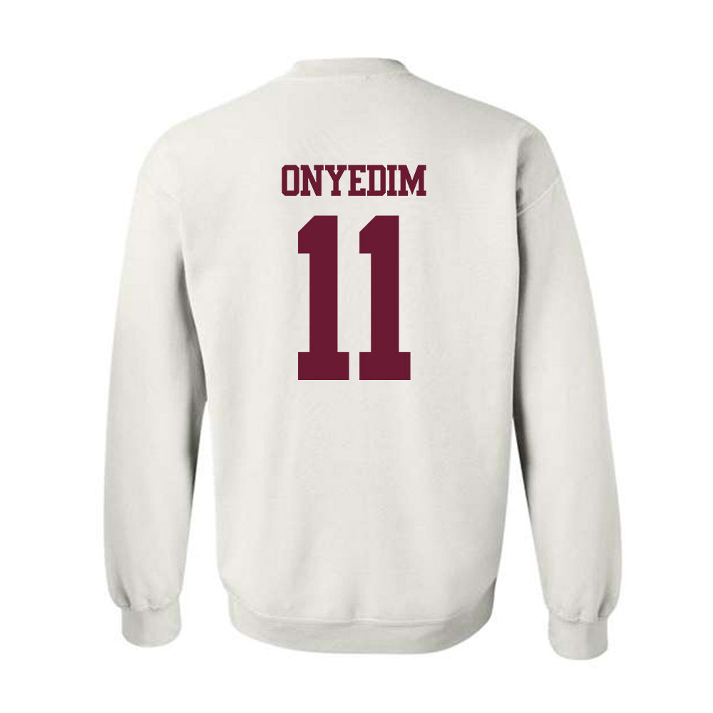 Texas A&M - NCAA Football : Tyler Onyedim - Statement Shersey Crewneck Sweatshirt-1
