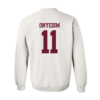 Texas A&M - NCAA Football : Tyler Onyedim - Statement Shersey Crewneck Sweatshirt-1