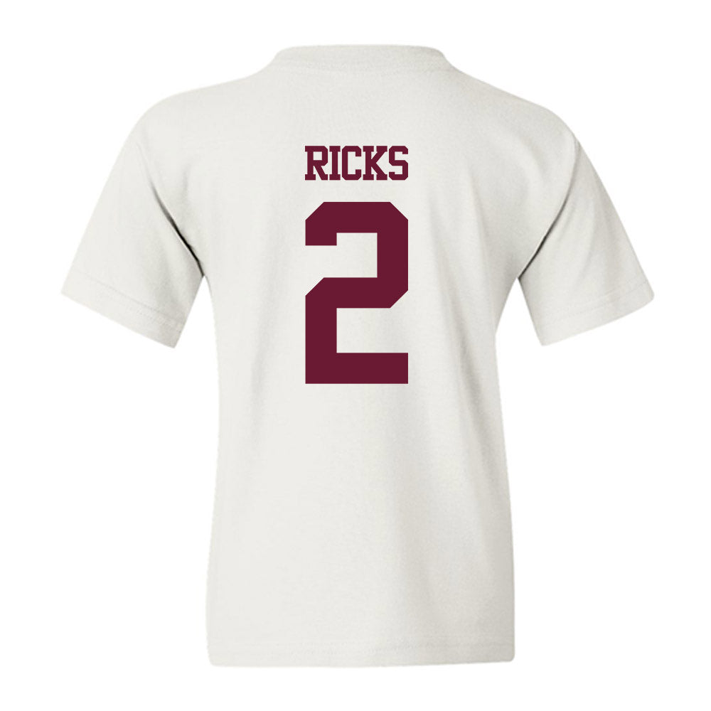 Texas A&M - NCAA Football : Dezz Ricks - Statement Shersey Youth T-Shirt-1