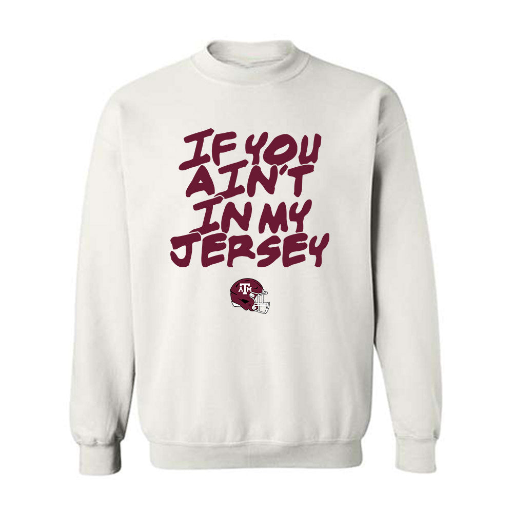 Texas A&M - NCAA Football : Kendall Jackson - Statement Shersey Crewneck Sweatshirt-0