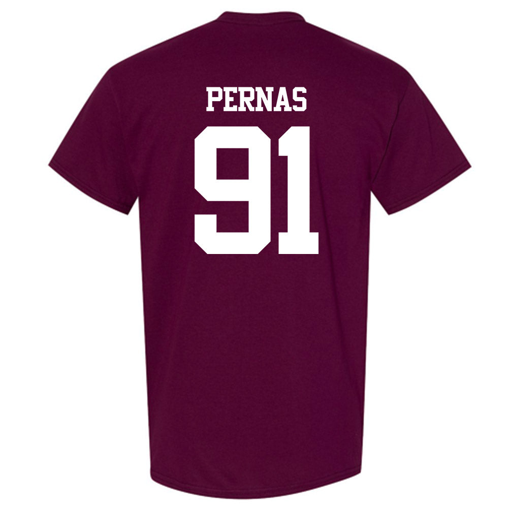Texas A&M - NCAA Football : Lucas Pernas - Statement Shersey T-Shirt-1