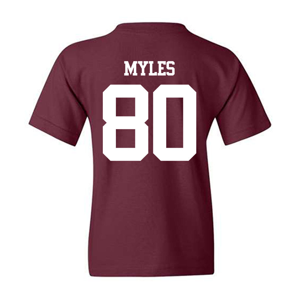 Texas A&M - NCAA Football : Jerome Myles - Statement Shersey Youth T-Shirt-1