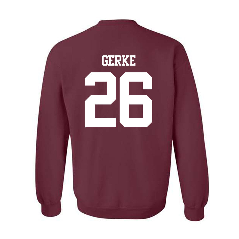Texas A&M - NCAA Football : Layne Gerke - Statement Shersey Crewneck Sweatshirt-1
