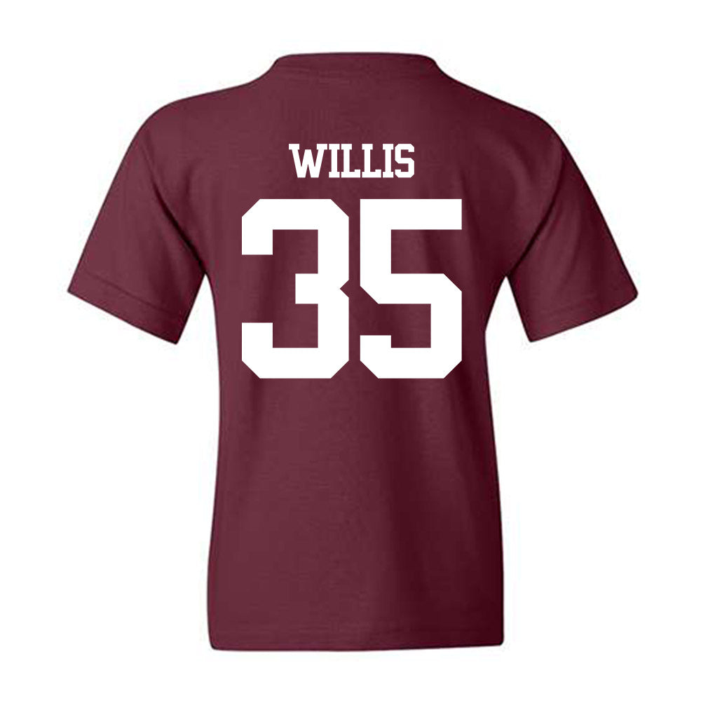 Texas A&M - NCAA Football : Isaiah Willis - Statement Shersey Youth T-Shirt-1