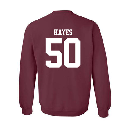 Texas A&M - NCAA Football : Dayon Hayes - Statement Shersey Crewneck Sweatshirt-1