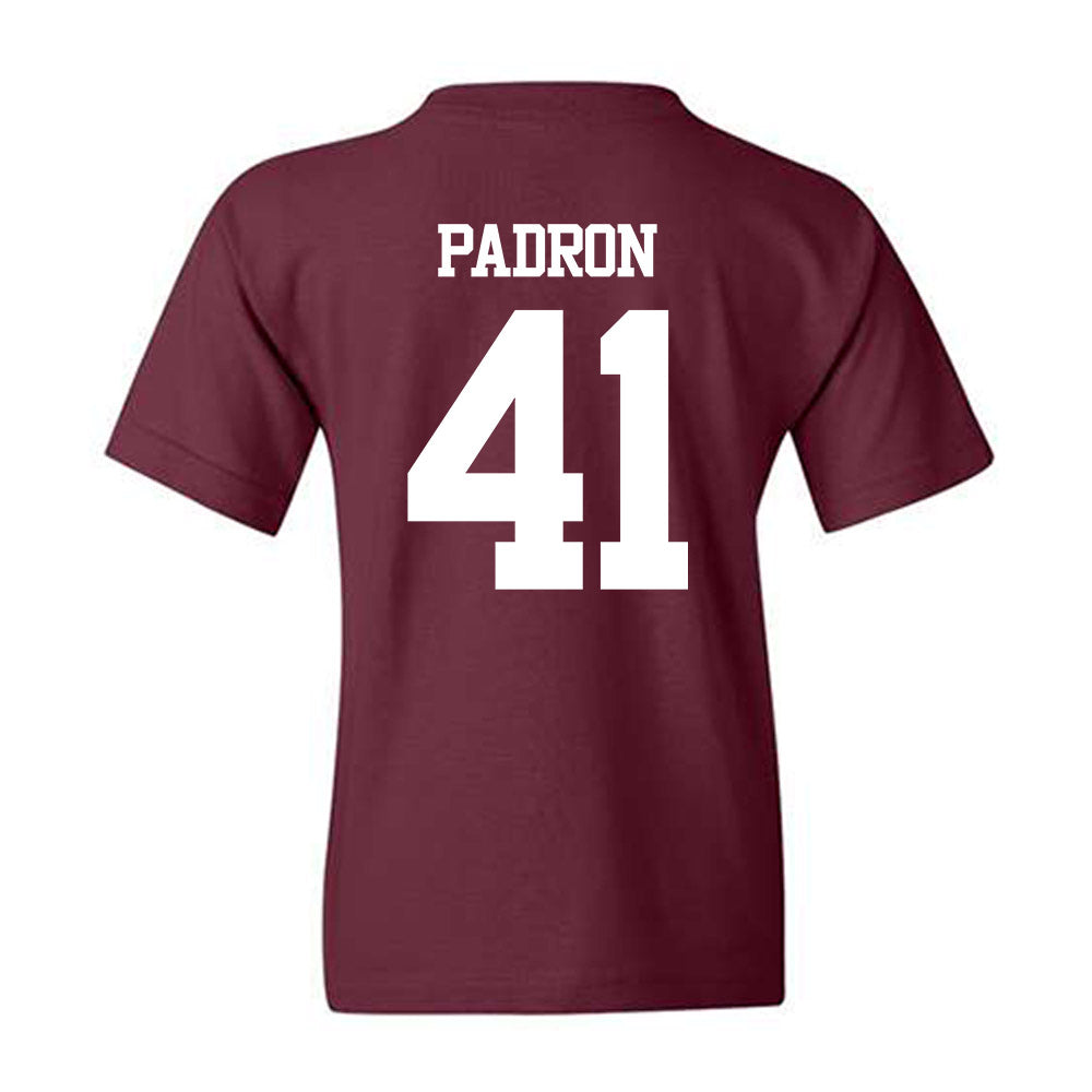 Texas A&M - NCAA Football : Liam Padron - Statement Shersey Youth T-Shirt-1