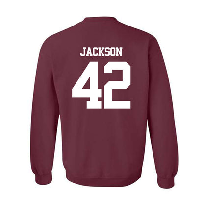 Texas A&M - NCAA Football : Kendall Jackson - Statement Shersey Crewneck Sweatshirt-1