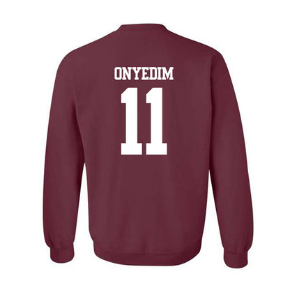Texas A&M - NCAA Football : Tyler Onyedim - Statement Shersey Crewneck Sweatshirt-1