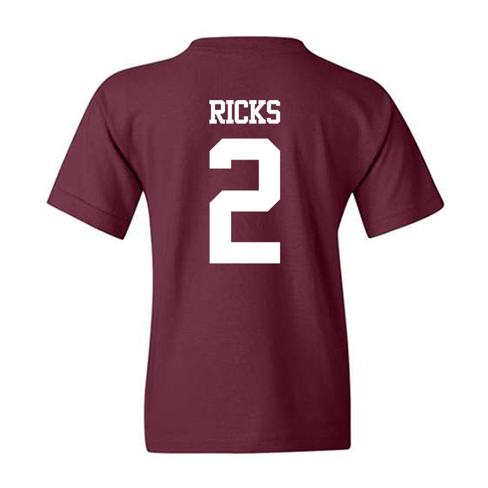 Texas A&M - NCAA Football : Dezz Ricks - Statement Shersey Youth T-Shirt-1