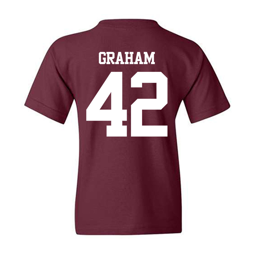 Texas A&M - NCAA Football : Jackson Graham - Statement Shersey Youth T-Shirt-1