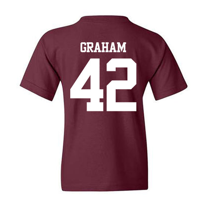 Texas A&M - NCAA Football : Jackson Graham - Statement Shersey Youth T-Shirt-1
