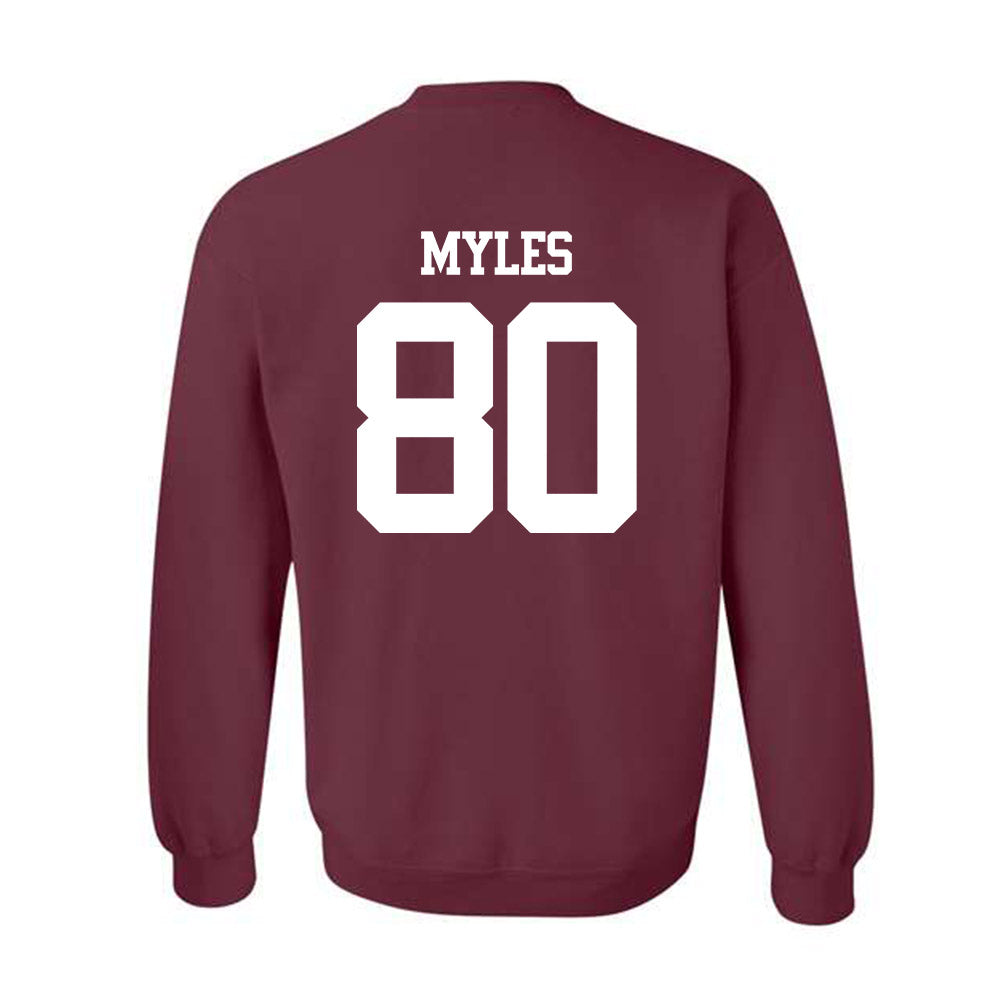 Texas A&M - NCAA Football : Jerome Myles - Statement Shersey Crewneck Sweatshirt-1