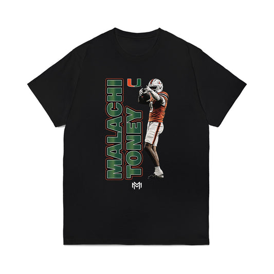 Miami - NCAA Football : Malachi Toney - Graphic Tee Comfort Colors T-Shirt-0