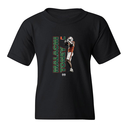 Miami - NCAA Football : Malachi Toney - Graphic Tee Youth T-Shirt-0